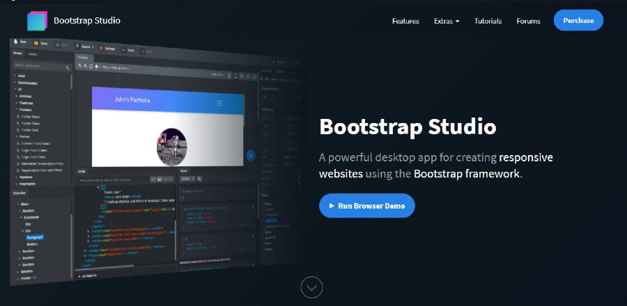 bootstrap studio