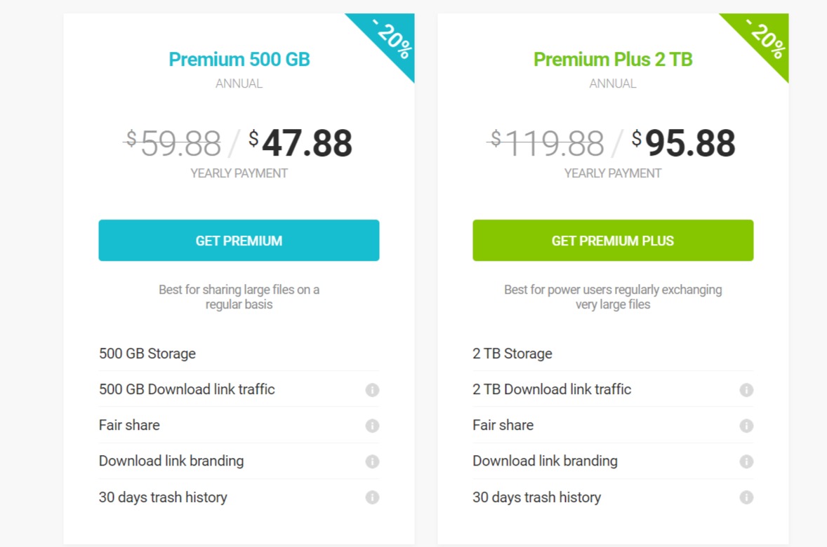 pCloud individual pricing plans